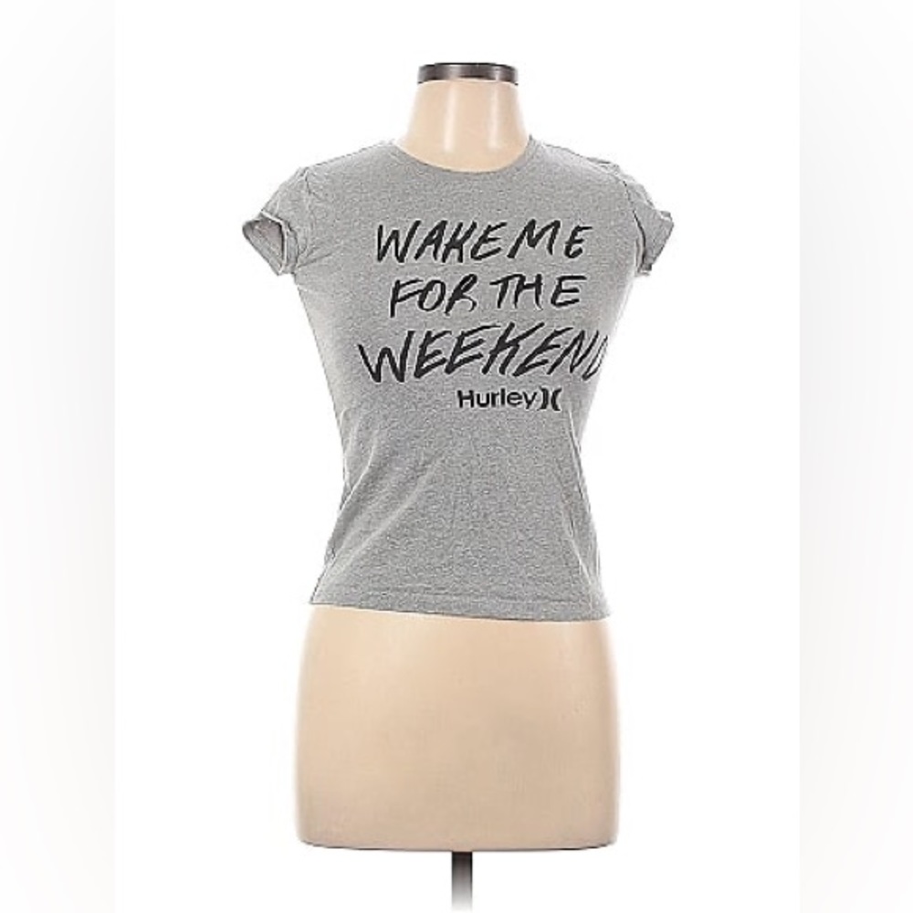 Hurley Gray Weekend Short Sleeve T Shirt